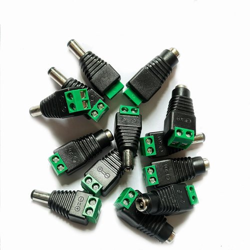 Thsinde 5 Pairs 12V DC Power Connector, Male Female 5.5mm x 2.5mm Barrel Jack Connector for CCTV Security Camera Led Strip Wire Ends Plug