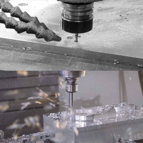 SpeTool 1/32 inch Cutting Diameter Carbide End Mill for Aluminum CNC Router Bits Set 5Pcs/Pack 1/8 inch Shank Size