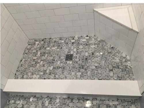 Threshold.Shop Super White Engineered Marble Threshold for Shower Curb, Bathroom Vanity Backsplash, Window Sill, Door Transitions (4" x 36")
