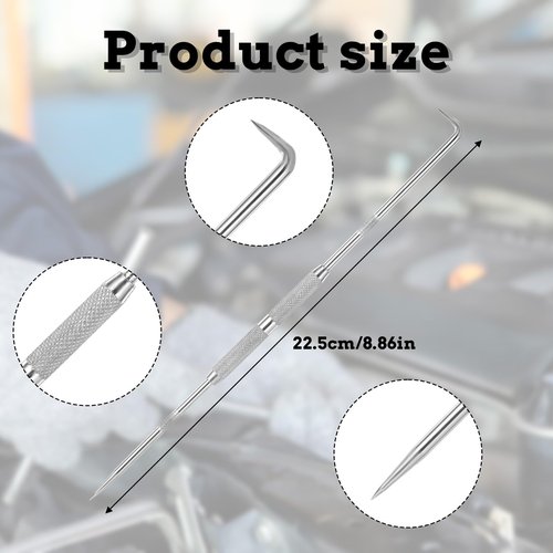 FdcLixuvol Double Pointed Scriber, Metal Scribe Tool Carbide Scribe Steel Point for Welding Marking Pen Glass Metal Sheet Ceramics