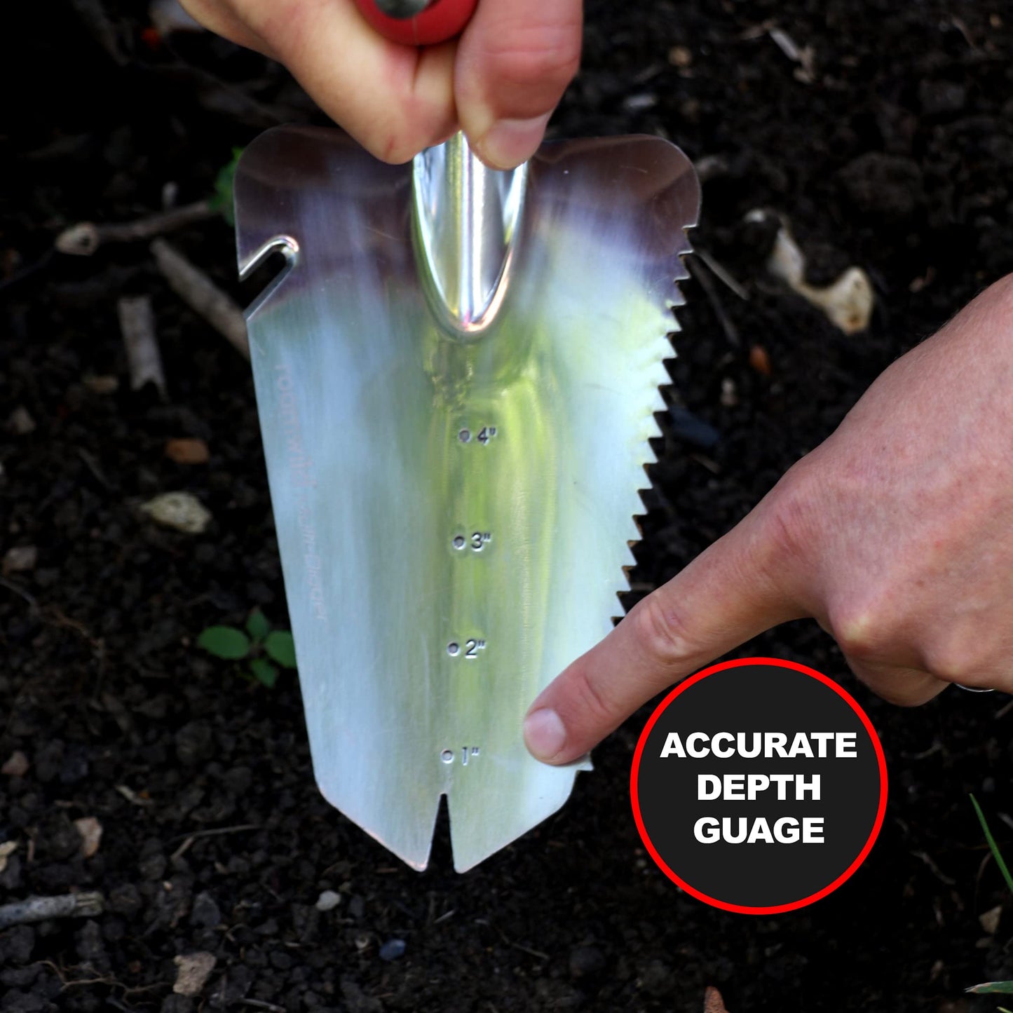 Roamwild Multi-Digger Dual Grip Garden Hand Trowel (Garden Hand Trowel)