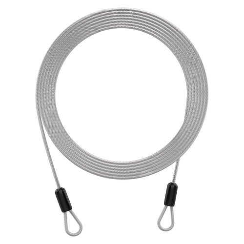 BaYiToo 9.84FT 3mm Stainless Steel Security Cable, Safety Cable Luggage Lock, Security Wire Rope with Double Loop for Outdoor Travel