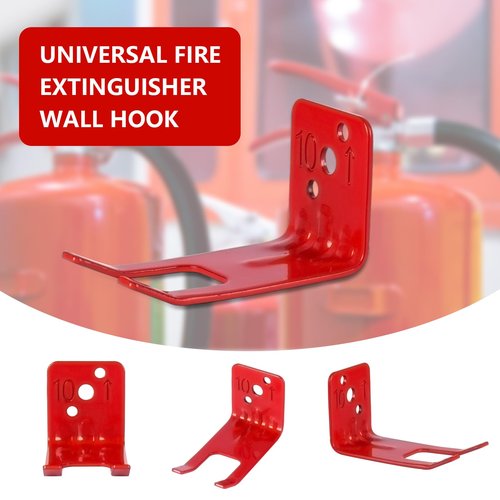 Fire Extinguisher Mounts & Brackets,4 Pack Fire Extinguisher Brackets and Holders, Fire Extinguisher Wall Hook Holder Hanger for 5-10 lb fire Extinguisher Mount