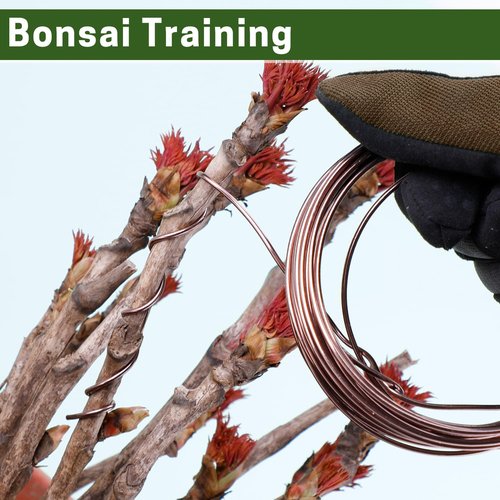 ZELARMAN Bonsai Training Wire Set of 4 - Total 128 Feet (32 Feet Each Size) 3 Size - 1.0MM, 1.5MM, 2.0MM - Corrosion and Rust Resistant