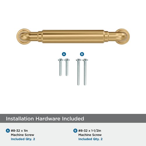 Amerock Coble 3-3/4 inch (96mm) Center-to-Center Champagne Bronze Cabinet Pull, BP37662CZ