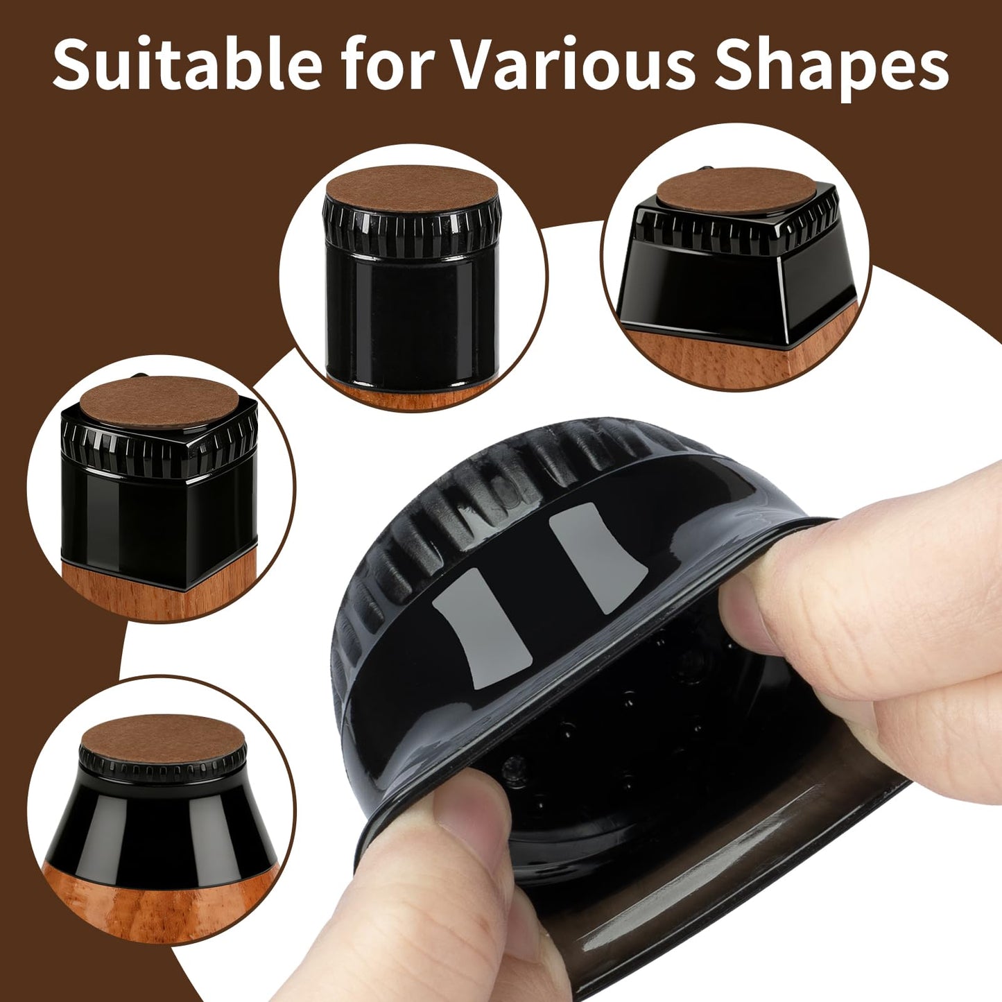 Chair Leg Floor Protectors, 24 Pack Silicone Furniture Pads for Hardwood Floors, Anti-Scratch Furniture Sliders Felt Pads, Noise-Reducing Chair Feet Covers, Table Legs Fit Sizes to(1.3" to 1.97")