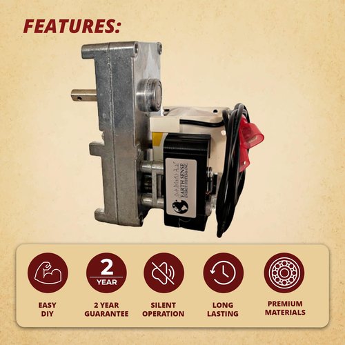Pellethead 2 Pack for Englander 1RPM Pellet Stove Top and Bottom Auger Motor PU-047040 PH-CCW1
