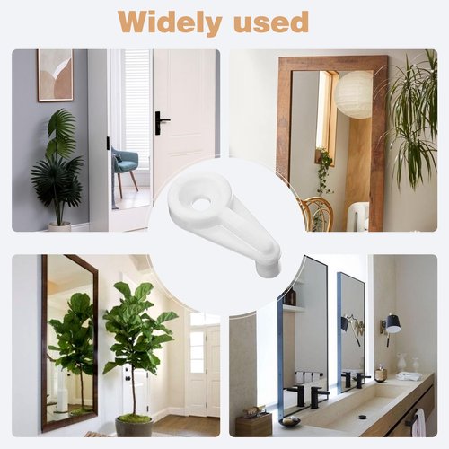 70 Pcs Storm Window Clips with Screws, Window Screen Clips Hardware for Fixing Screen Door Mirror with Screws Cabinet Retainer Kit