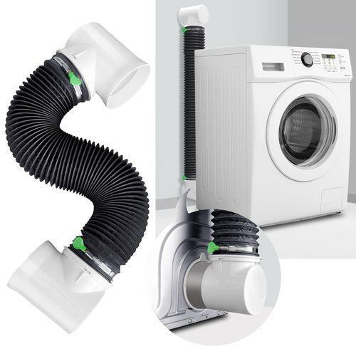 Dryer Vent Hose For Tight Space,Indoor Dryer Vent, Dryer Hose Vent Kit,90 Degree Dryer Vent Elbow,Dryer Vent Connector Kit,Dryer Vent Duct, Dryer Vent Adapter, Dryer Vent Vacuum Hose Attachment