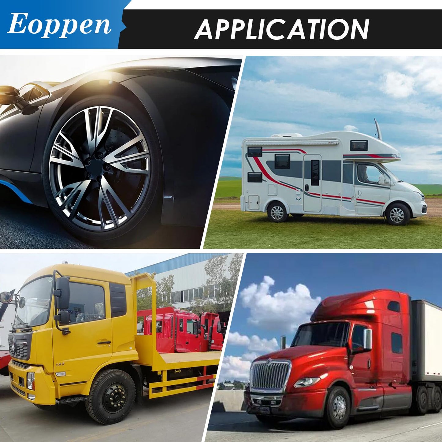 Eoppen 4Pcs 175Amp Battery Quick Connect/Disconnect, 2-4 Gauge Wire Harness Plug Kit 12V-36V Battery Cable Connector for RV Winch Trailer