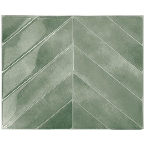 SMART TILES Peel and Stick Backsplash - 5 Sheets of 11.43" x 9" - 3D Adhesive Peel and Stick Tile Backsplash for Kitchen, Bathroom, Wall Tile