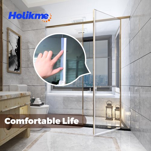 Holikme Door Weather Stripping Door Seal Strip, Sealing Sticker Sealing Tape for Door Draft Stopper Adhesive for Doors, Suitable for Windows, Doors