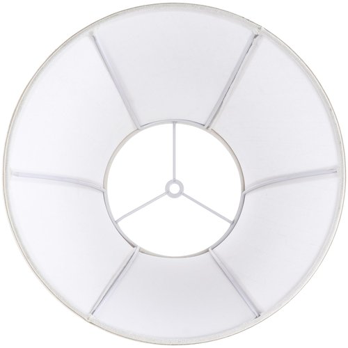 Creme White Bell Lamp Shades Set of 2 Medium Shade 6.7``Top x 13``Bottom x 10``High(Spider) Traditional Lampshade for Table & Bedside Lamp - Replacement Lampshades By JERHOUS