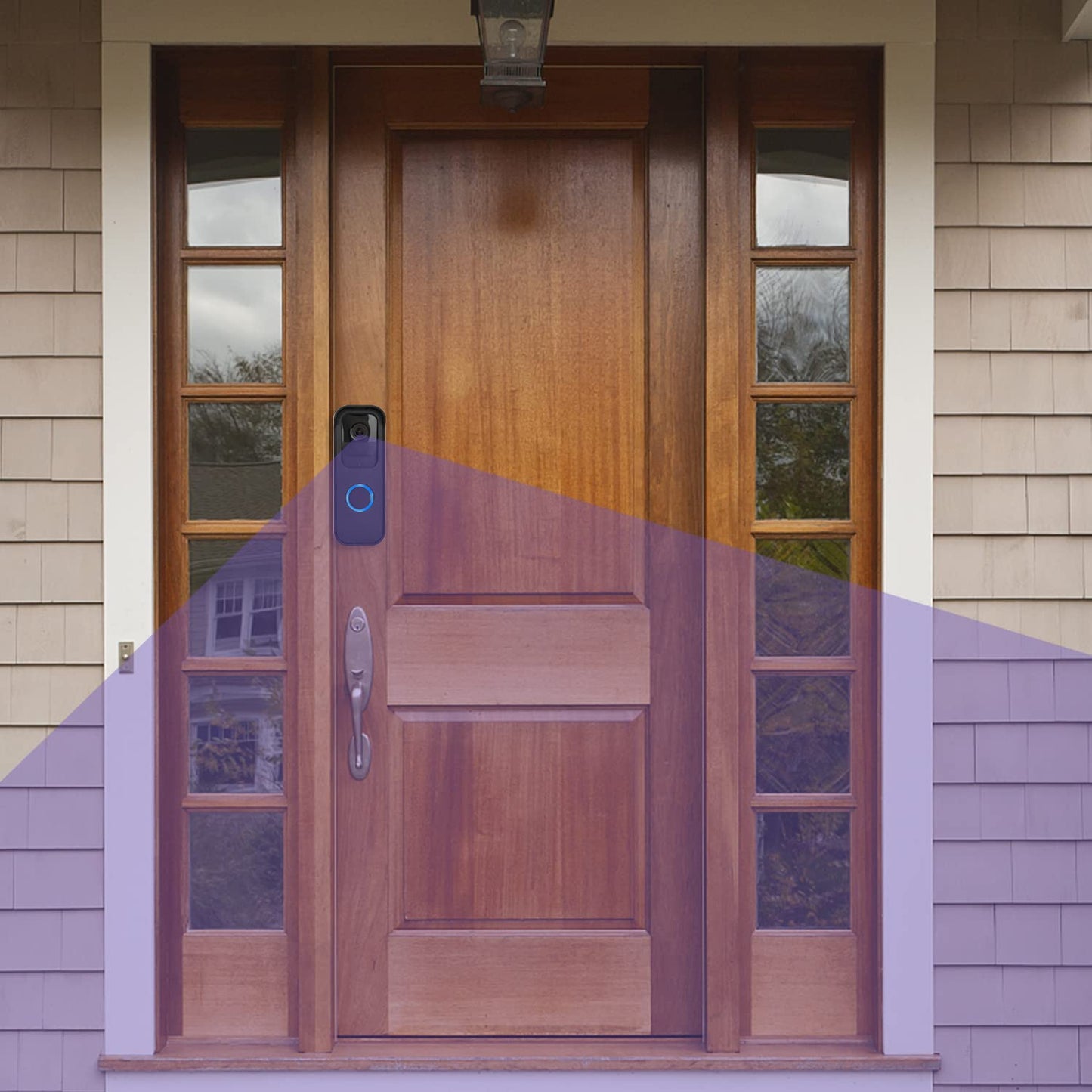 Adhesive Door Mount Compatible with Blink Video Doorbell, No-Drill Mounting Bracket, Accessories for Blink Doorbell Security System - Black