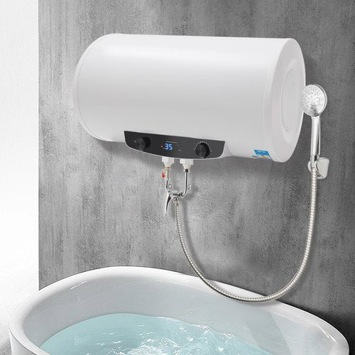 1500W Instant Water Heater Electric Water Heater 70L Wall-Mounted Tank Home Bathroom Shower White