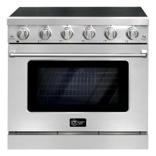 CT Copper Tailor 36 Inch Electric Range with Convection Oven,Freestanding Oven, 6.0 cu. ft. Capacity,in Stainless Steel