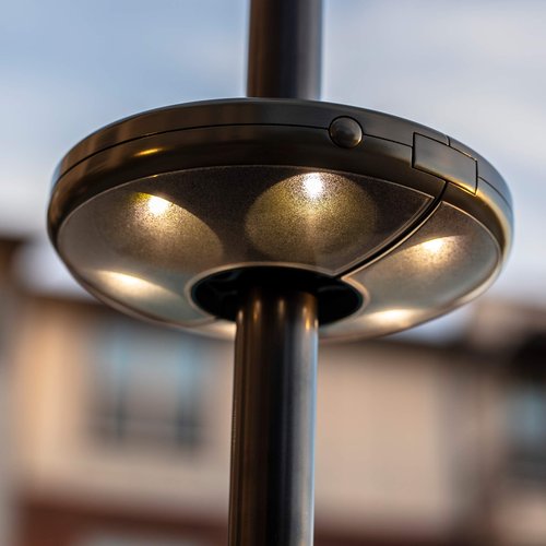 Brilliant Evolution LED Patio Umbrella Light with Remote | Outdoor Lights for Outside Lighting Battery Operated