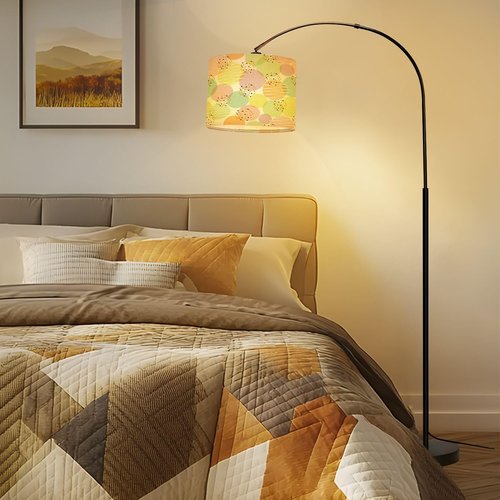 Lamp Shade Seamless polka dots pastel color Drum Lampshade for Floor Lamps Table Lamps Pendant Light 8.9"x11" Linen Lampshades Replacement Large Lamp Shade