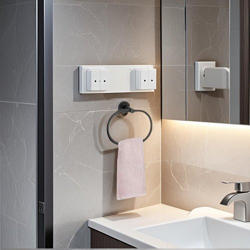 Round Hand Towel Holder, Stainless Steel Bath Towel Ring, Towel Rack-Wall Mounted for Bathroom - Kitchen, Bathroom Hardware Accessories-Thicken