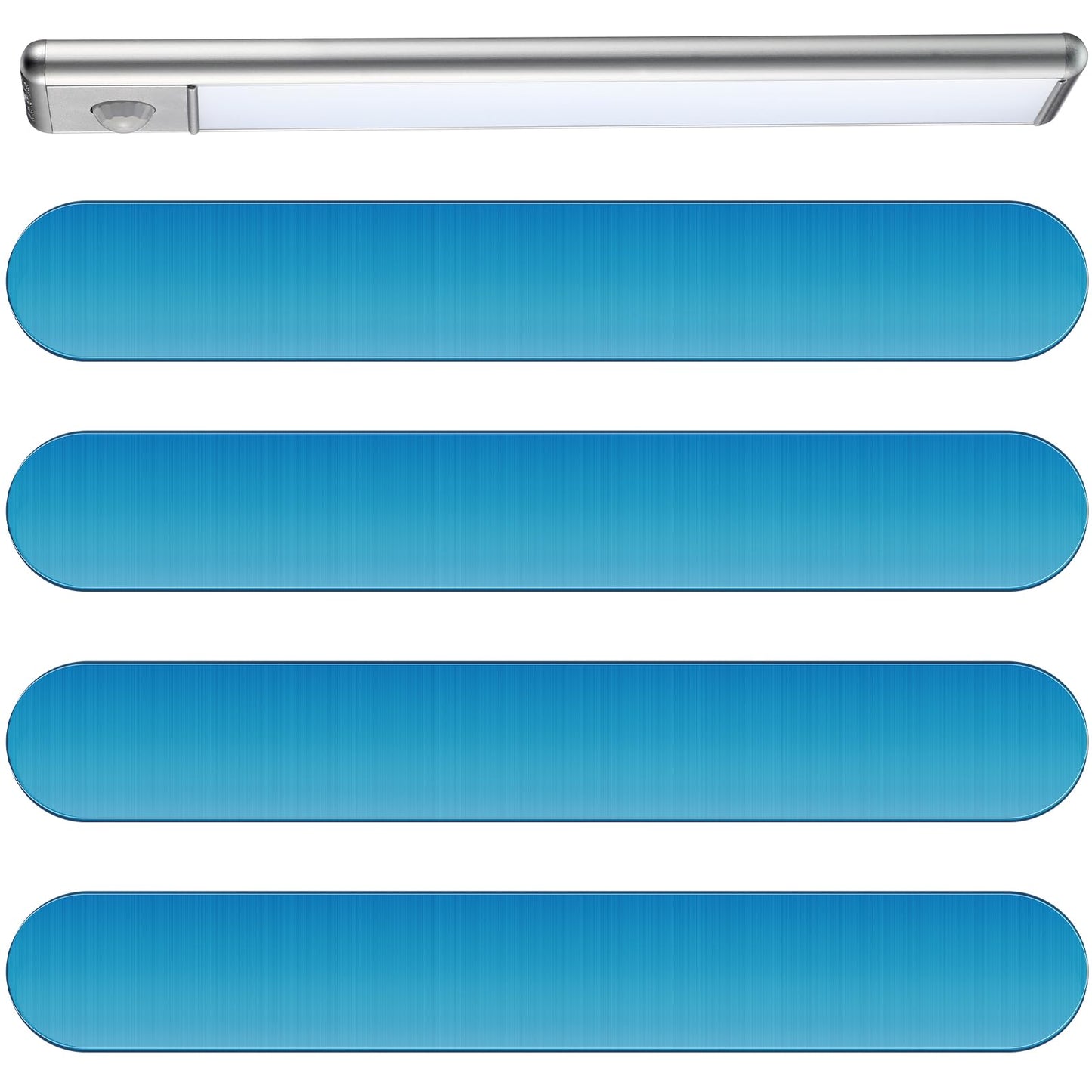 Konohan 4 Pcs Under Cabinet Lights Magnetic Sticky, Cabinet Lights Replacement Magnetic Strips