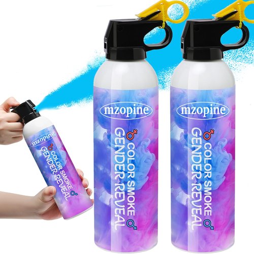 Gender Reveal Fire Extinguisher, Gender Reveal Color Smoke Powder Spray, 2 Pcs Blue Blaster Only for Baby Boy with Blue Smoke Suitable for Gender Reveal Party, 100% Biodegradable Party Supplies