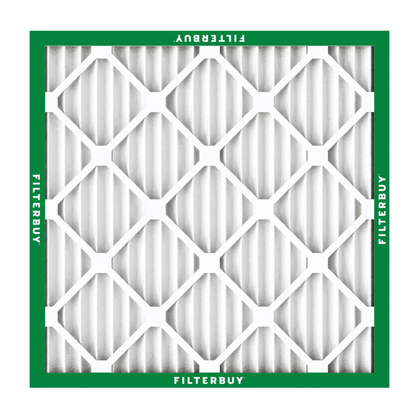 Filterbuy 10x10x1 Air Filter MERV 8 Essential Dust & Allergy Defense (6-Pack), Electrostatic Pleated HVAC AC Furnace Filters Replacement, Made in USA (Actual Size: 9.50 x 9.50 x 0.75)