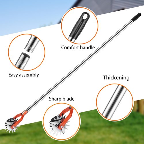 Soysehung Edger-Lawn-Tool - Manual Lawn Edger, 67 Inch Sidewalk Edger for Yard Landscaping