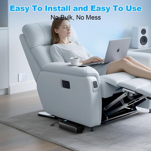 Battery Pack for Reclining Furniture,2500mAh Recliner Battery Packs Rechargeable 2 Pin, Universal Wireless Batteries for Reclining Furniture with Charger for Electric Recliner,Sofa,Couch,Lift Chair