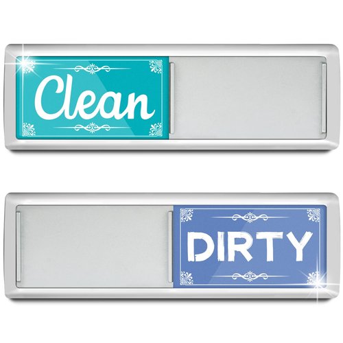 Dirty Clean Dishwasher Magnet, Green&Blue Dishwasher Magnet Clean Dirty Sign Refrigerator for Kitchen Organization and Storage Necessities