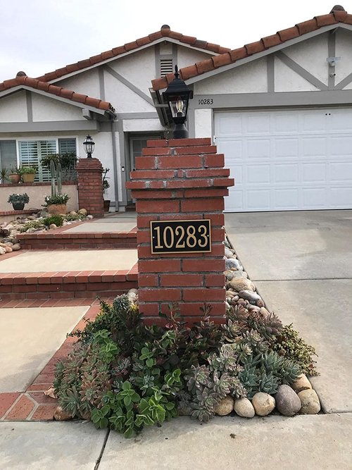 Handcrafted Address Plaque - House Sign Number Wall Plaque (11" x 6.3") Personalized House Sign for House, Apartment, Office, 911 Visibility Signage, Any Font (Silver)
