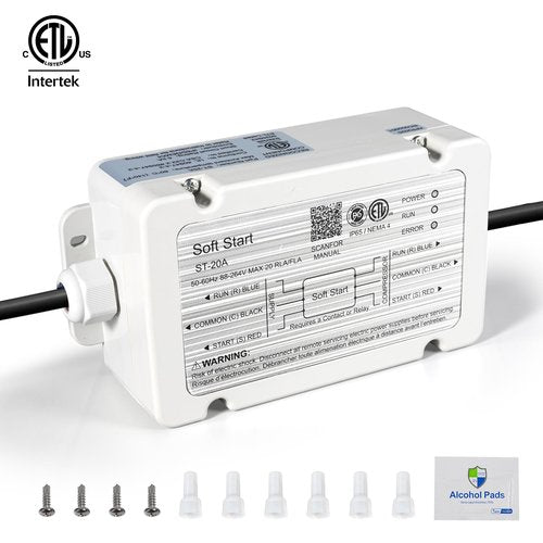 TaleBoy Soft Start for RV air conditioners Reduces Startup Current by up to 75%, Saving Battery Power. Compatible with 120V-240V Systems (3.5 ton max), Ideal for RVs, Vans, and Campers.