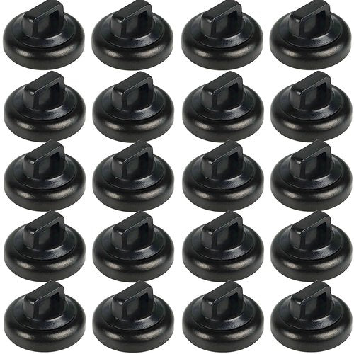 CANAANIN Magnet Zip Tie Mount Clips Magnetic Zip Ties Mount Base Holder Strong Wire Cable Holder Mount Wire Clips Management for Home Office Marine Electrical Wiring (D19 20 Pcs)