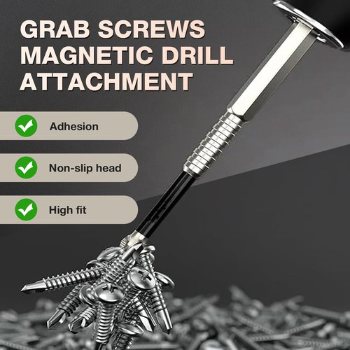 Eptchn MagFixer High-Magnetic Screwdriver Drill Bit Set, 2025 New k5 Impact Resistant Non Slip Bit, Anti Slip Screwdriver Bits for Dry Wall, Sheetrock (6pc)