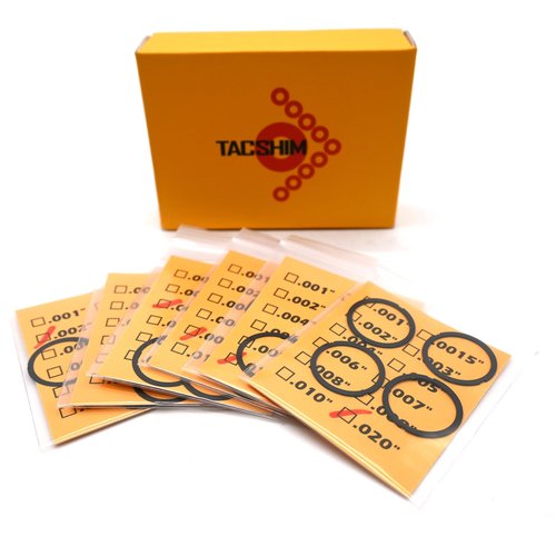 TACSHIM Black Coated 5/8”x24 Barrel Shim Kit for .308/7.62mm .300BLK (20 Pack) Black
