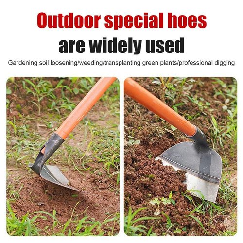 QHUDLV Heavy-Duty Steel Farm Gardening Weeding Hoe Head - New Replacement Handheld Grub Hoe Garden, Garden Hoe for Weeding, Hoe Garden Tool for Garden, Farm and Backyard