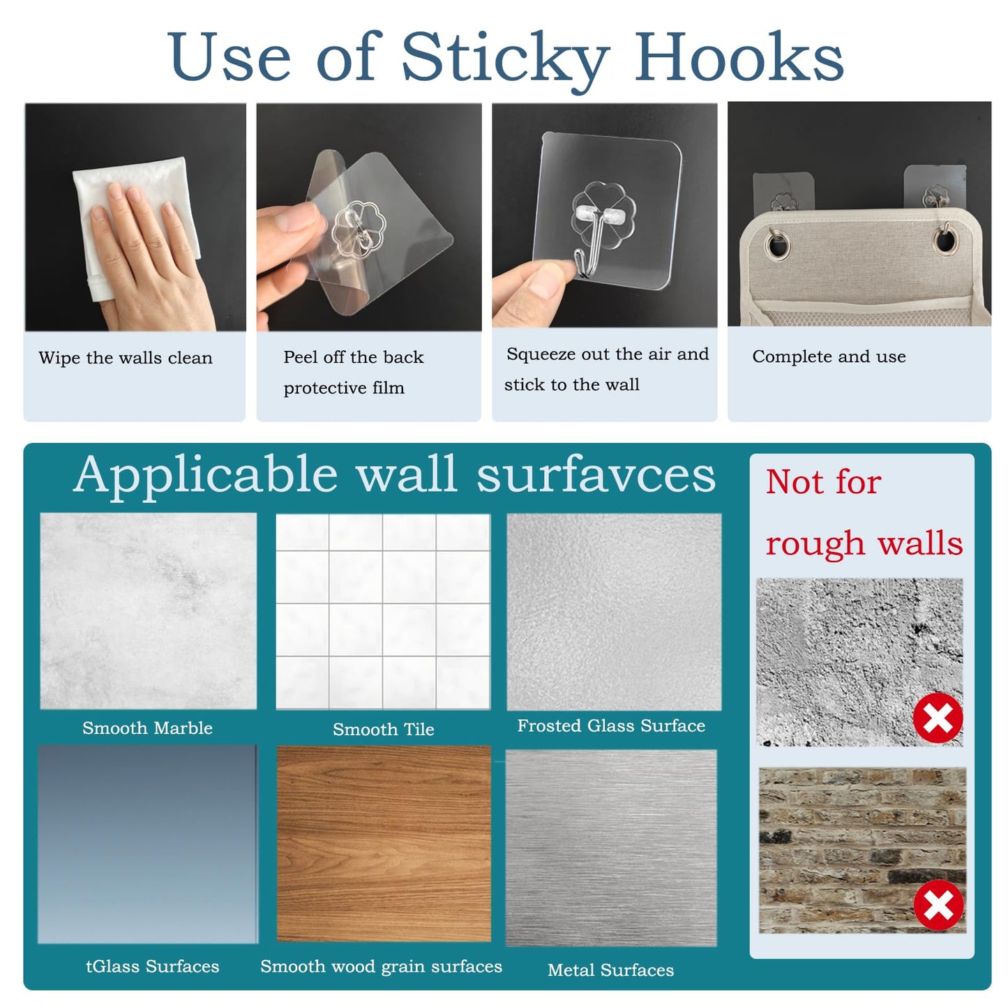 2 Pack Wall Hanging Storage Bag,Wall Hanging Organizer with Pockets, Hanging storage basket for Dormitory Bathroom Bedroom (Grey-upgraded)