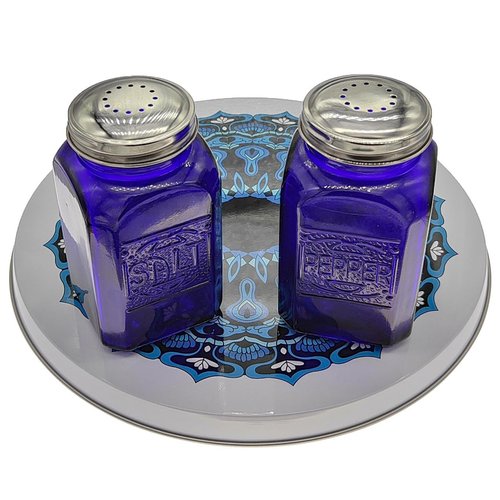 Ritadeshop Burner Covers for Electric Stove (Blue Mandala, Round 8/10'')