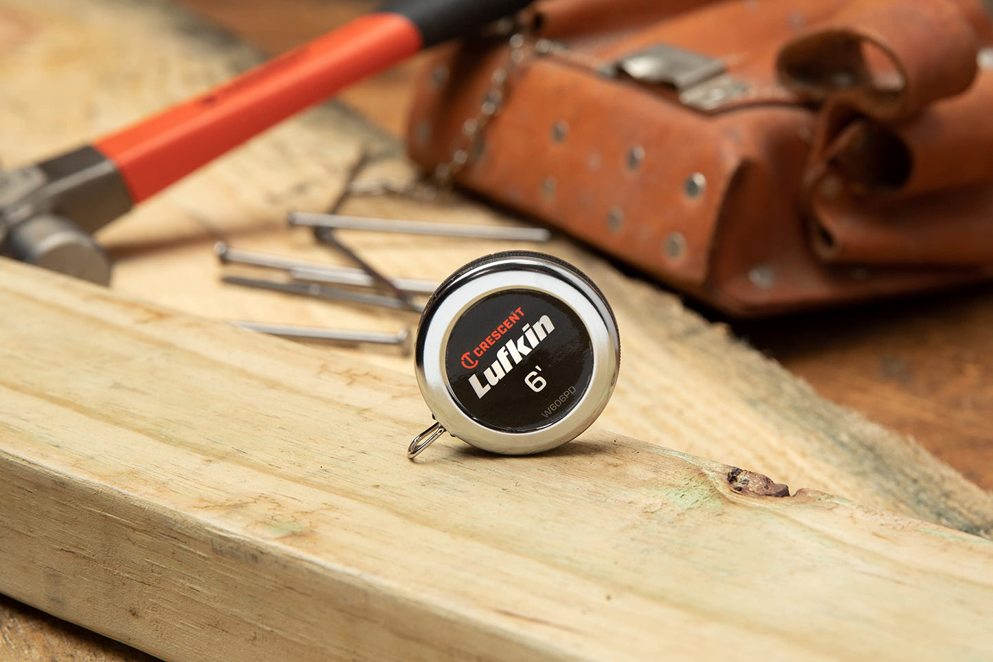 Crescent Lufkin 1/4" x 6' Executive® Diameter Yellow Clad A19 Blade Pocket Tape Measure - W606PD