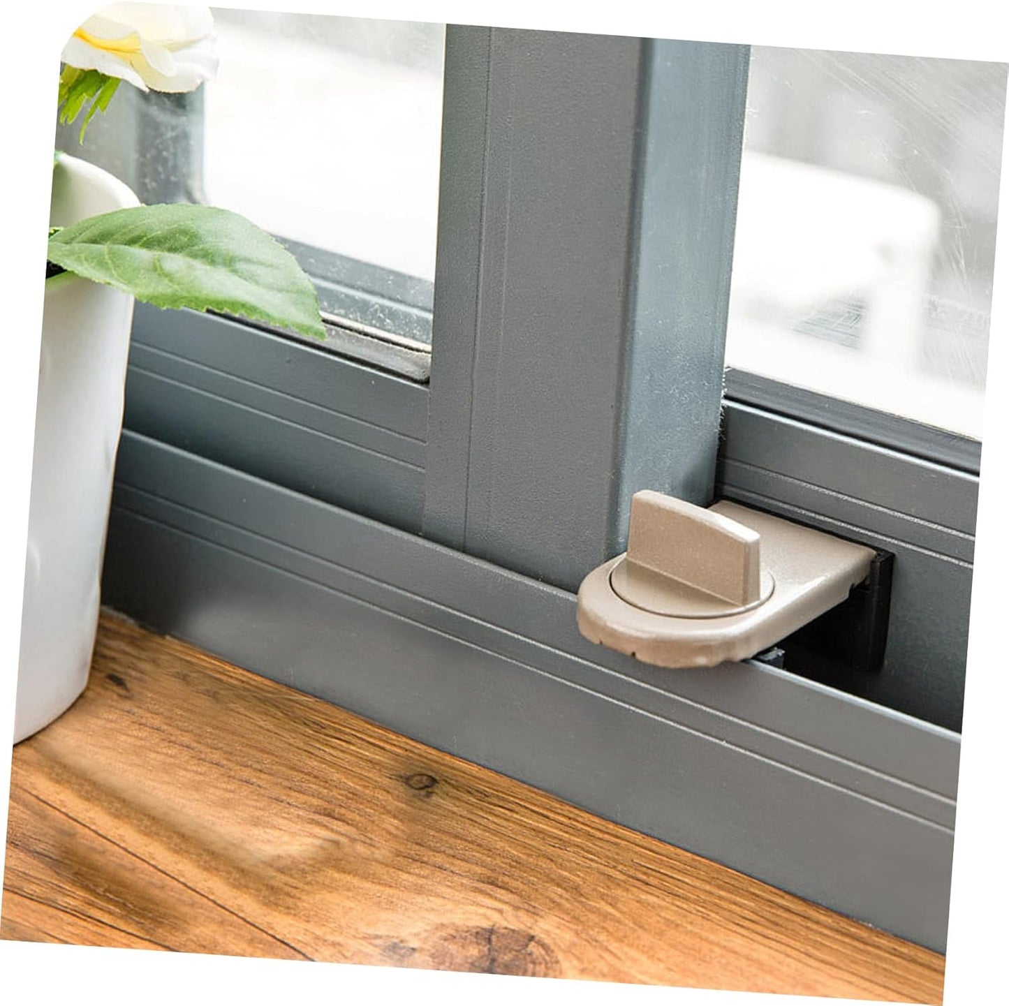Sliding Door Lock for Boy Girl Window Safety Locks Boy Girl Easy Install Safety Non-slip Pad Thickened