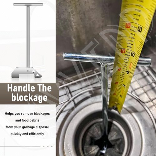 MWEDP Garbage Disposer Unjamming Wrench Compatible with Waste King and Moen Garbage Disposals, Fits Unclog Kitchen Sink Clogging (Wriggle It Into Place, And Give A Counter-Clockwise Turn)