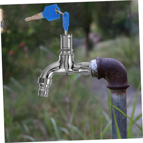 Cabilock Alloy Material Faucet Lockable Design for Outdoor Use Anti-Theft Water Faucet Lock Key
