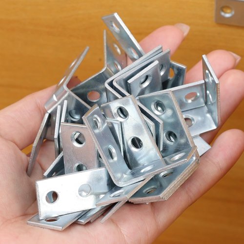 10PCS Right Angle Corner Brackets Furniture Cabinet Iron Joint Fastener Table Chair Corner Connector Hardware Supports Brace 3*3*1.5cm