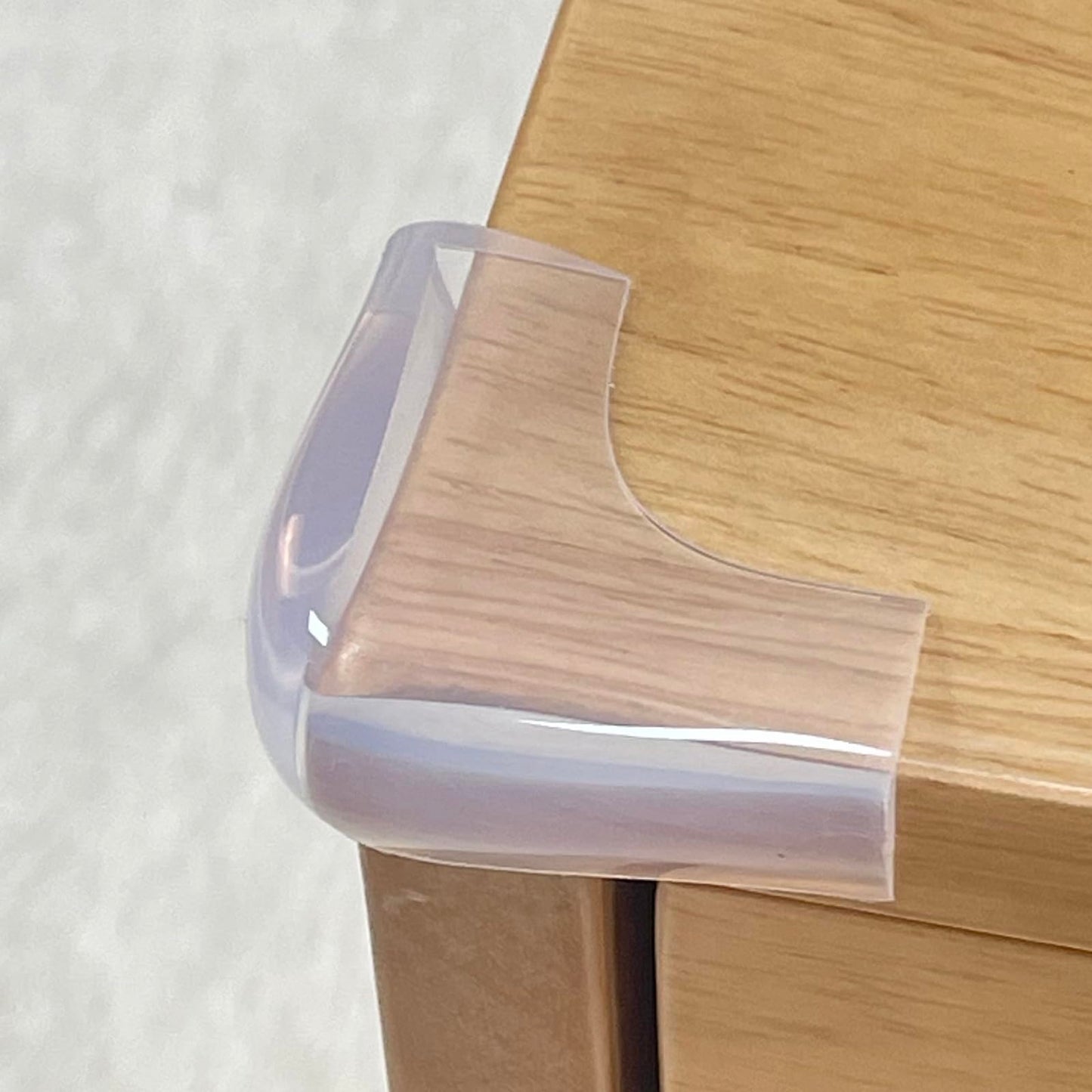 Food-Graded Silicone Clear Corner Protectors, Baby Proofing Table Edge Guards, Pre-Tapep Adhesive Soft for Kids Child Safety Proof, Cabinets Counter Furniture Bumpers (4, 3/5x3/5 in (Width))