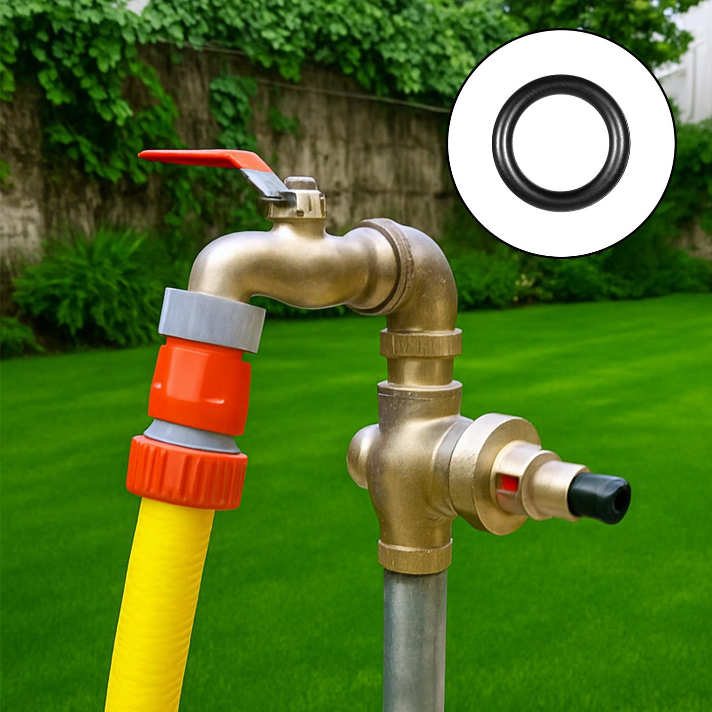 100 Pack Nitrile Rubber Gasket O-Ring Replacement, Pressure Washer O-Rings, OD 16mm ID 11mm 2.5mm Width Sealing Fittings, Garden Hose O Ring