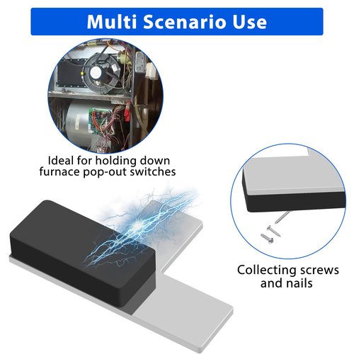 FF75 Furnace Door Switch Magnet Furnace Pressure Switch HVAC Door Switch Magnet for Most Old Pop-up Switcharoo Furnace Switch HVAC Tools