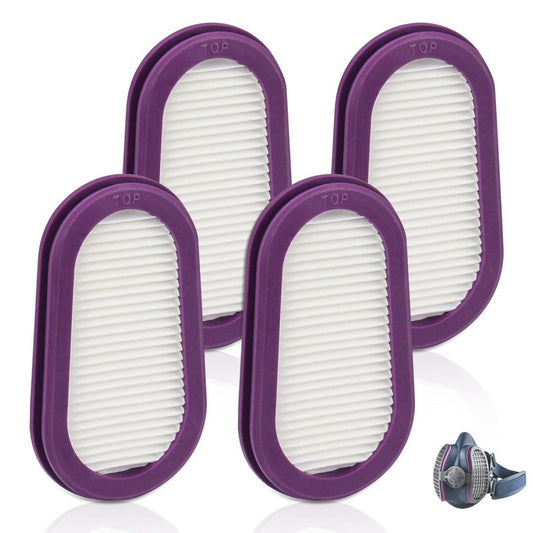 4 Pack P100 Respirator Replacement Filters, Half Mask Respirator Filter Compatible with Elipse SPR321, SPR451 S/M, SPR457 M/L, SPR449 S/M, SPR456 M/L, Welding Mask Filter & Welding Respirator Filters