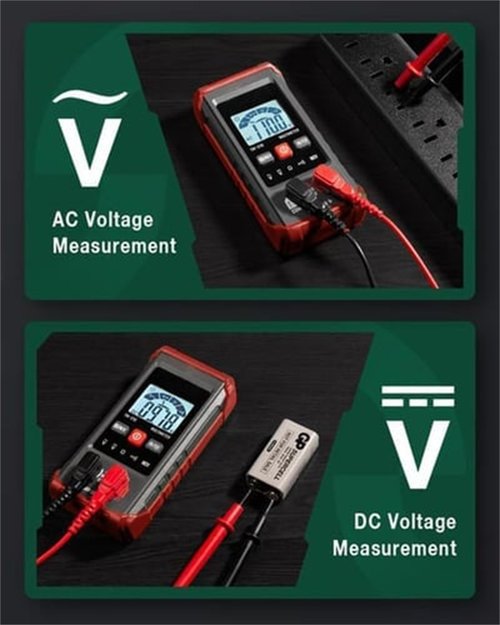 Ifanycased Digital Multimeter, 3-in-1 Fully Automatic Anti-Burn Intelligent Digital Multimeter, Non Contact Voltage Tester Pen, Ht123 Smart Meter