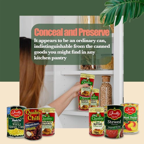 Fake Soup Can Diversion Safe - Keep Your Valuables Safe - like Jewelry, Cash, Money, Coins, Car Keys - Storage Home Security - Turkey