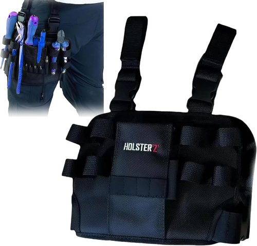 Holster Z 2.0 Leg Tool Pouch，Electrician Tool Pouch with Belt Clip