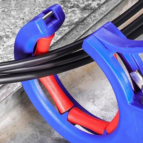 2-Pack Cable Pulling Tool, Wire Pulling Tools for Electricians - Nylon & Stainless Steel Cable Wire Threading Tool with Smooth Pulley, Blue